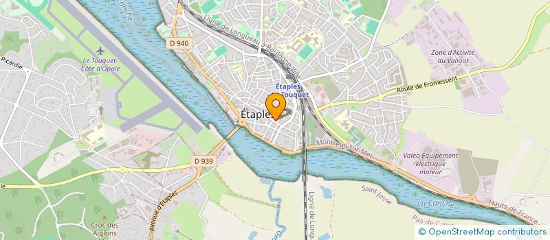 localisation de l'entreprise LD'COIFF à ETAPLES