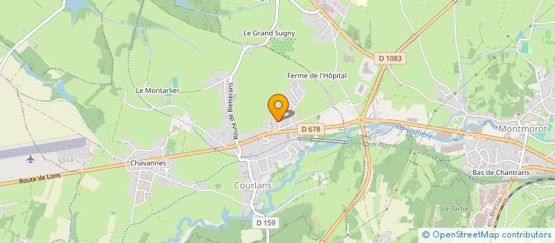 localisation de l'entreprise LD CONCEPT  COURLANS