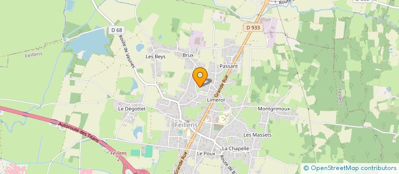 localisation de l'entreprise LD CONSEIL  FEILLENS