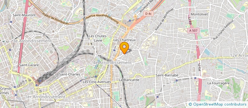 localisation de l'entreprise LD CONSTRUCTION à MARSEILLE
