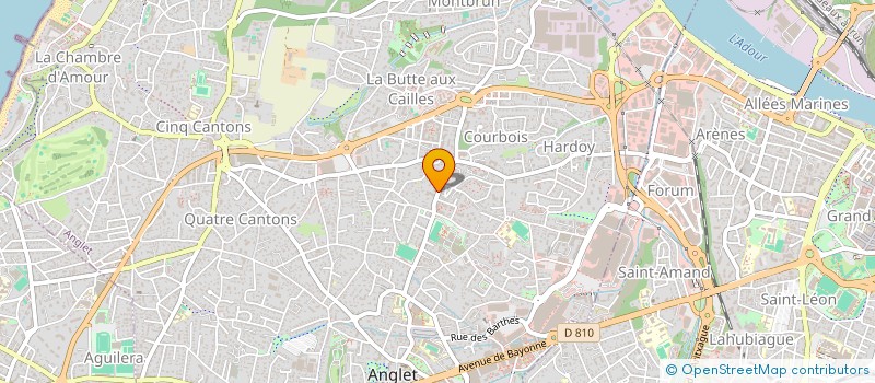 localisation de l'entreprise LD CONSTRUCTION à ANGLET
