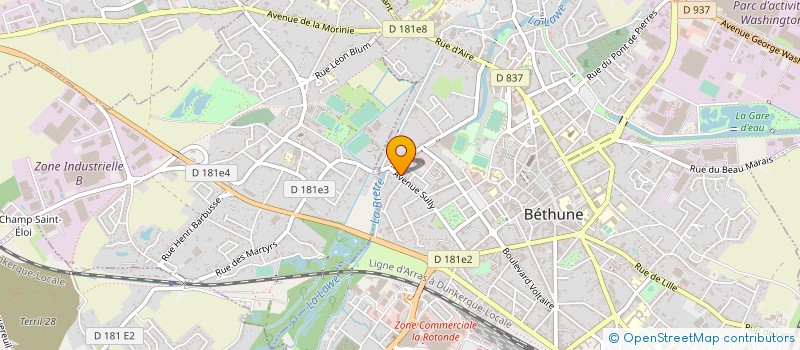localisation de l'entreprise LD CONSTRUCTIONS  BETHUNE