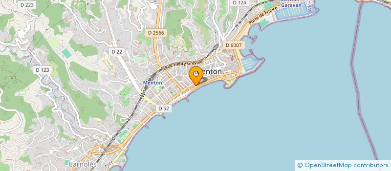 localisation de l'entreprise LD CONSULT'IMMO à MENTON