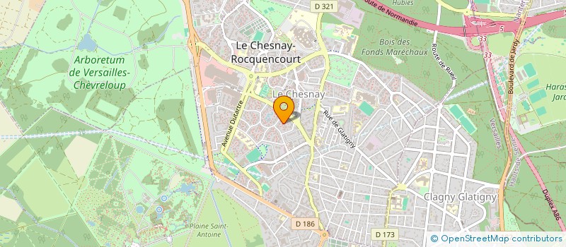 localisation de l'entreprise LD CONSULTING  LE CHESNAY-ROCQUENCOURT