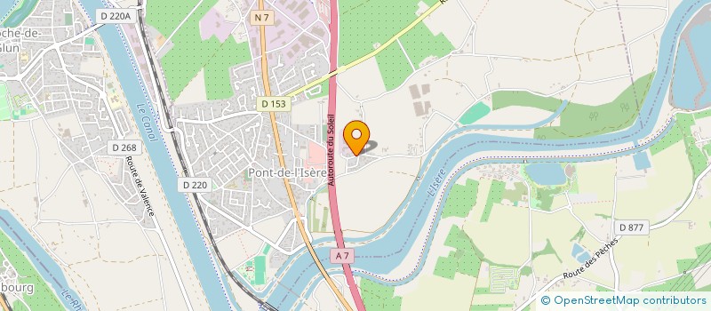 localisation de l'entreprise LD CONSULTING  PONT-DE-L'ISERE