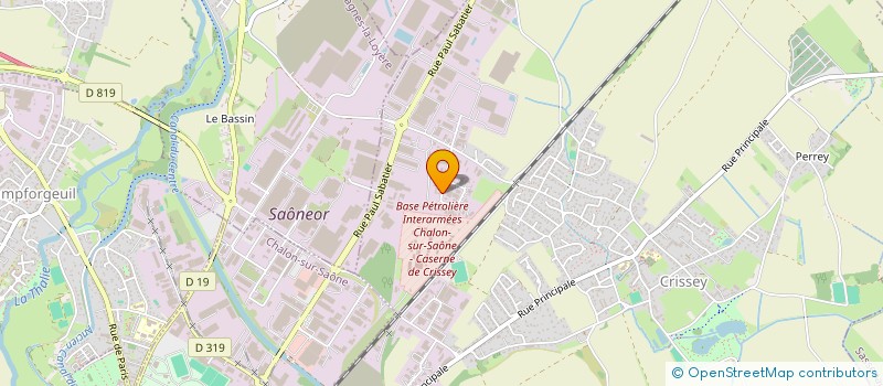 localisation de l'entreprise LD CONTROLES BOURGOGNE  CRISSEY