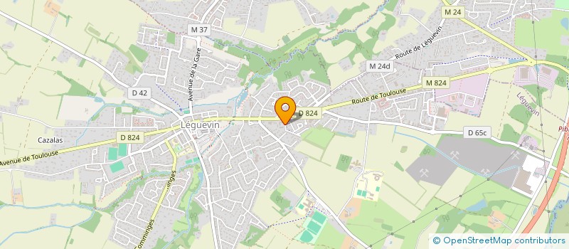 localisation de l'entreprise LD DANCE COMPANY  LEGUEVIN