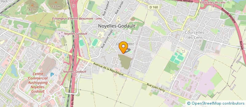 localisation de l'entreprise LD DECORATION  NOYELLES-GODAULT