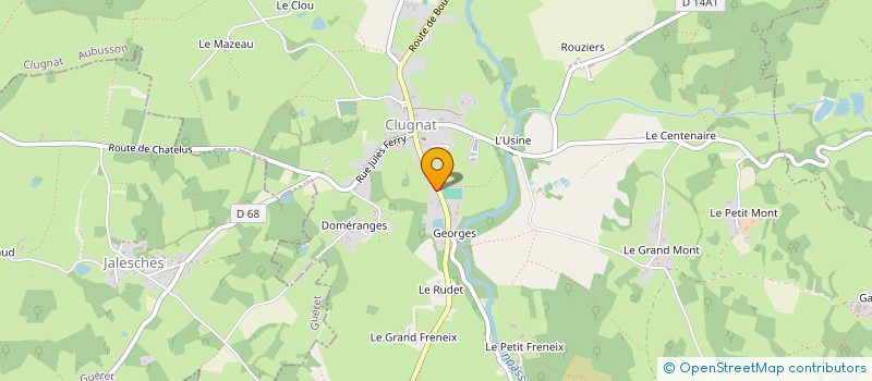 localisation de l'entreprise LD-DIAGNOSTICS à CLUGNAT