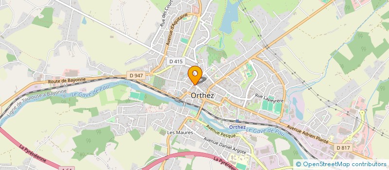 localisation de l'entreprise LD DIFFUSION à ORTHEZ