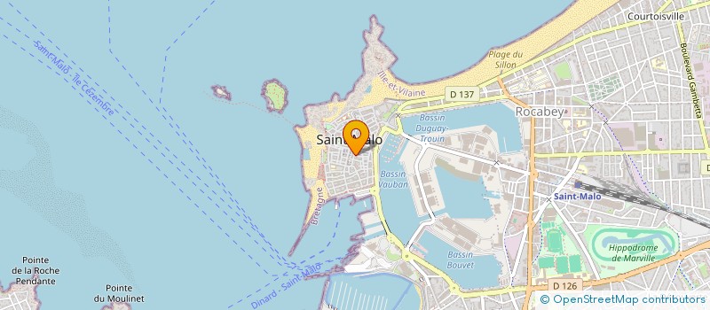 localisation de l'entreprise LD DISTRIBUTION à SAINT-MALO
