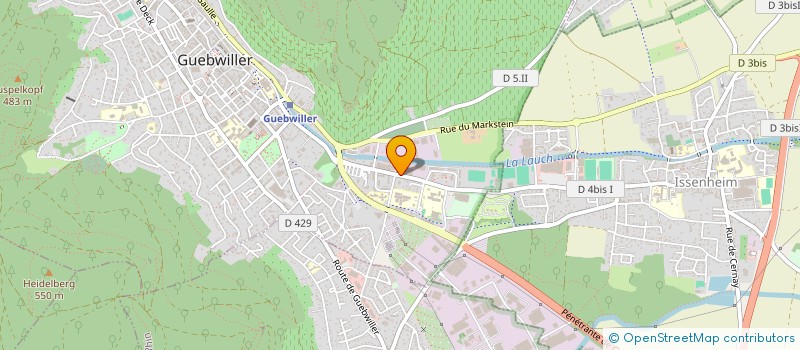 localisation de l'entreprise LD DISTRIBUTION  GUEBWILLER