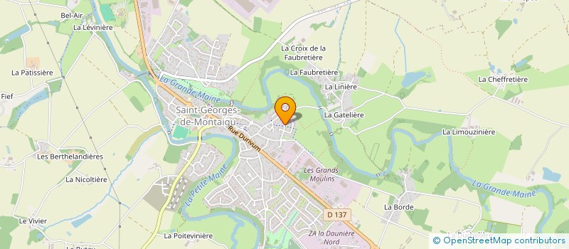 localisation de l'entreprise LD DISTRIBUTION à MONTAIGU-VENDEE