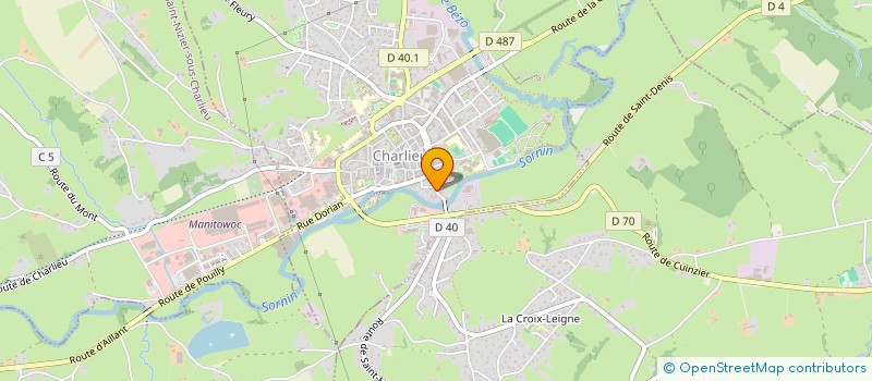 localisation de l'entreprise LD DISTRIBUTION  CHARLIEU