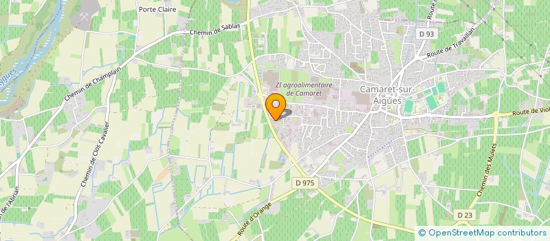 localisation de l'entreprise LD DISTRIBUTION  CAMARET-SUR-AIGUES