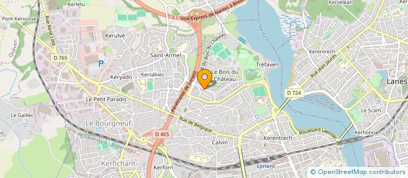 localisation de l'entreprise LD DISTRIBUTION  LORIENT