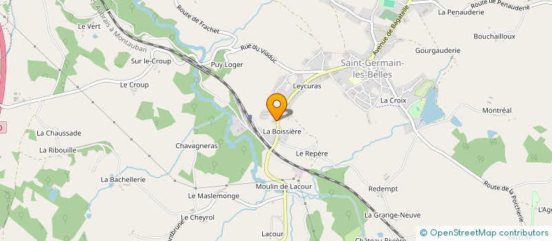 localisation de l'entreprise LD ENERGIE  SAINT-GERMAIN-LES-BELLES