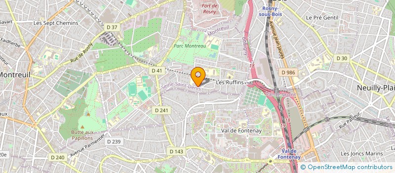 localisation de l'entreprise LD ENTRE-PRISE  MONTREUIL