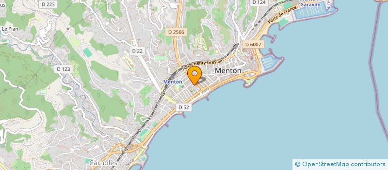 localisation de l'entreprise LD ENTREPRISE  MENTON