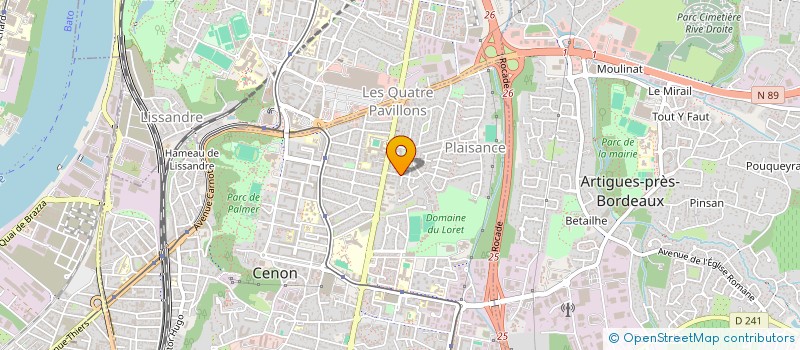 localisation de l'entreprise LD EXPERTISES  CENON