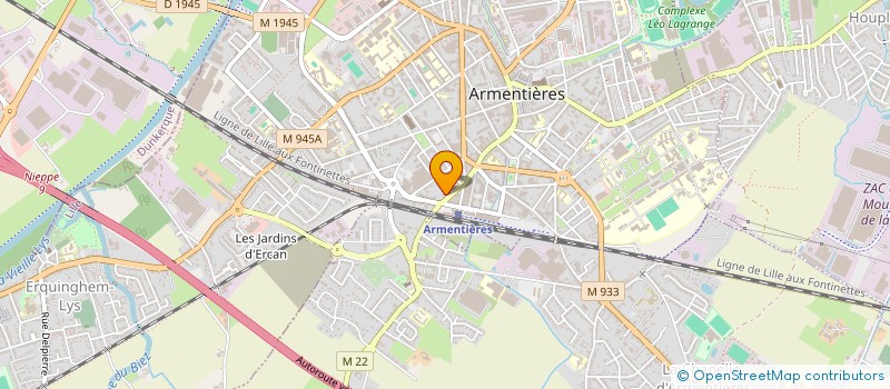 localisation de l'entreprise LD FACADES 59 à ARMENTIERES