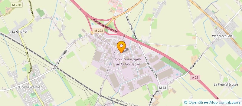 localisation de l'entreprise LD FITNESS  LA CHAPELLE-D'ARMENTIERES