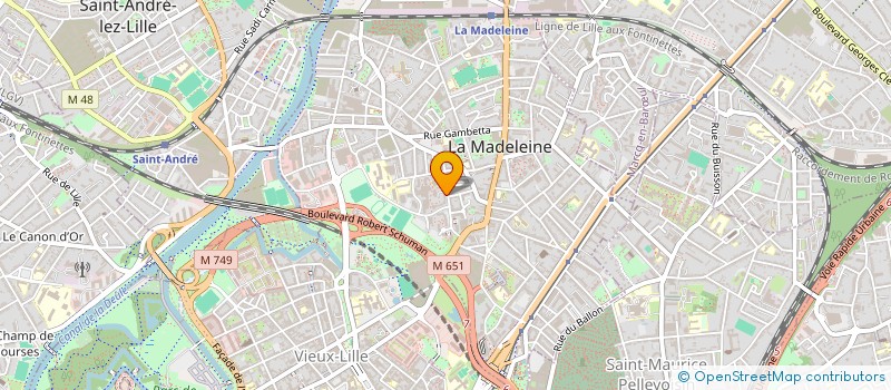 localisation de l'entreprise LD FLUIDE  LA MADELEINE