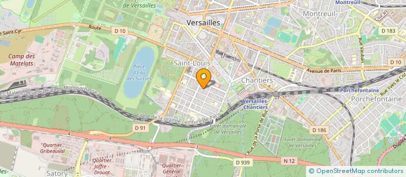 localisation de l'entreprise LD FRANCE à VERSAILLES