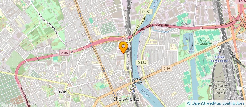 localisation de l'entreprise LD FRET EXPRESS à CHOISY-LE-ROI