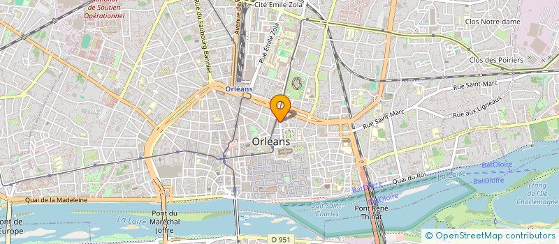 localisation de l'entreprise LD GENEALOGIE à ORLEANS