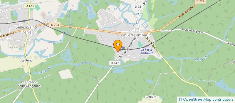 localisation de l'entreprise LD HOLDING  LA FERTE-IMBAULT