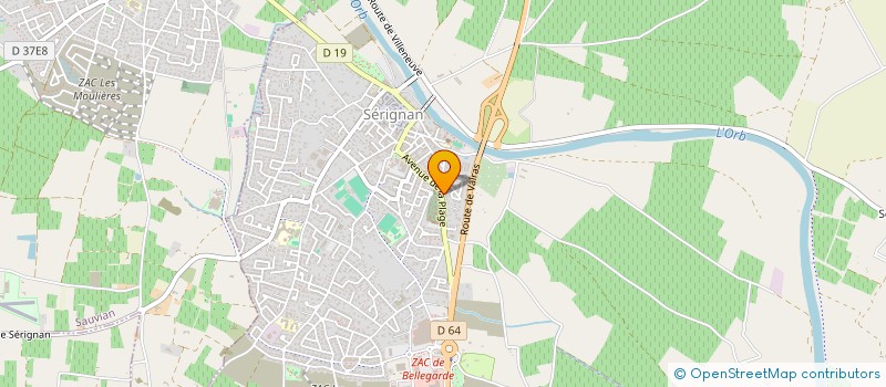 localisation de l'entreprise LD HORSES  SERIGNAN