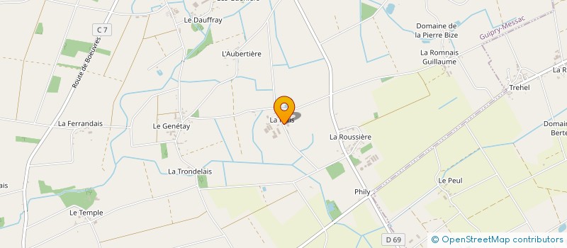 localisation de l'entreprise LD IMMOBILIER  GUIPRY-MESSAC