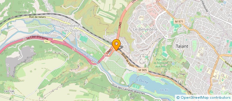 localisation de l'entreprise LD IMMOBILIER  PLOMBIERES-LES-DIJON