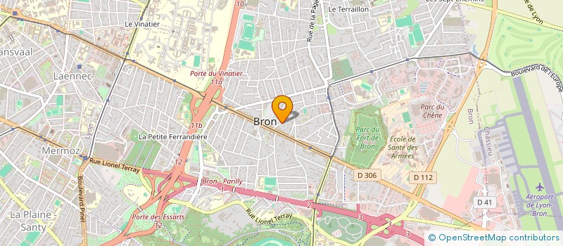 localisation de l'entreprise LD INGENIERIE à BRON