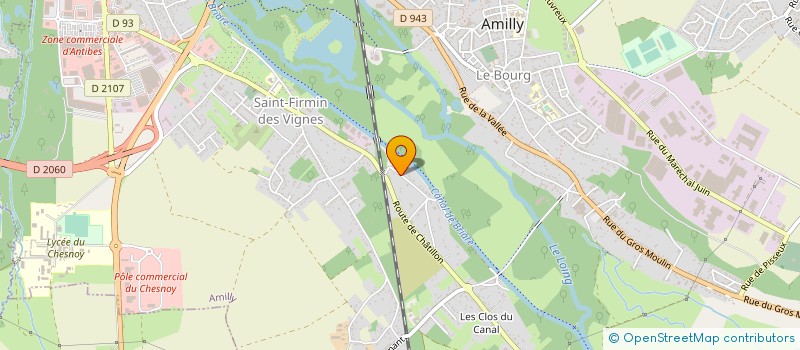 localisation de l'entreprise LD INTERIEUR à AMILLY