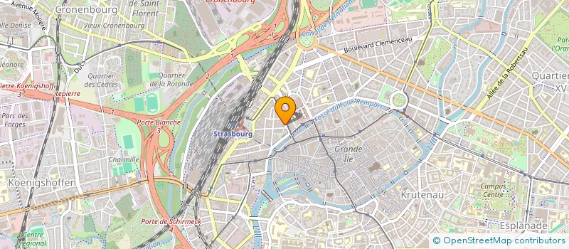 localisation de l'entreprise LD INTERNATIONAL à STRASBOURG