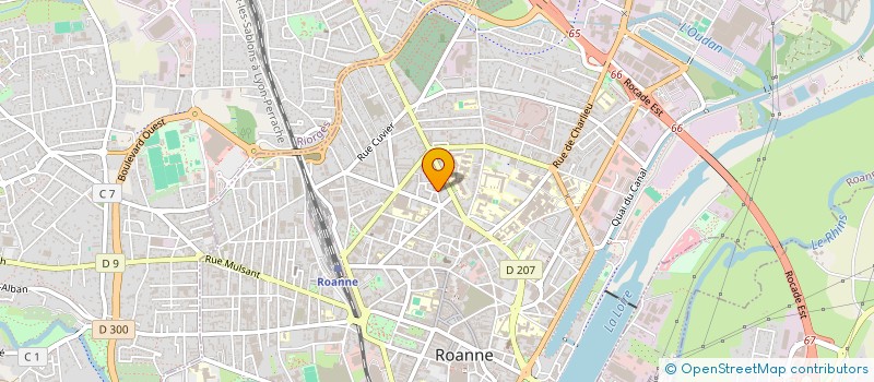 localisation de l'entreprise LD INVEST à ROANNE