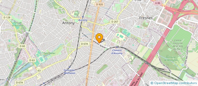 localisation de l'entreprise LD INVEST à ANTONY