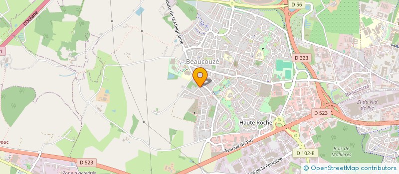 localisation de l'entreprise LD INVESTISSEMENT  BEAUCOUZE