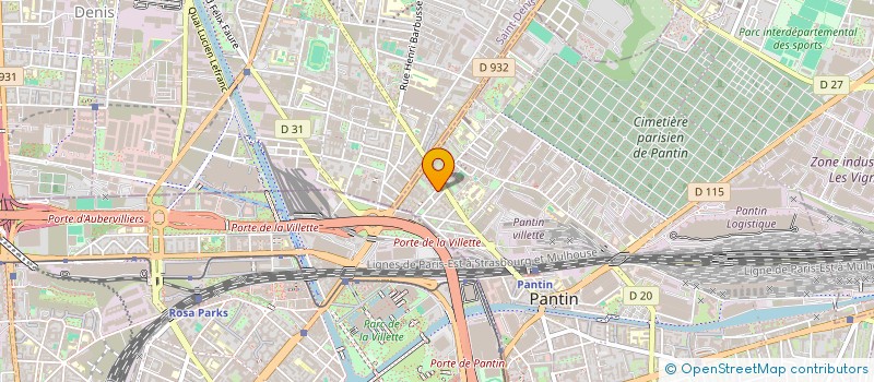 localisation de l'entreprise LD LEON DIFFUSION à PANTIN