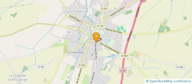 localisation de l'entreprise LD LOC à VATAN
