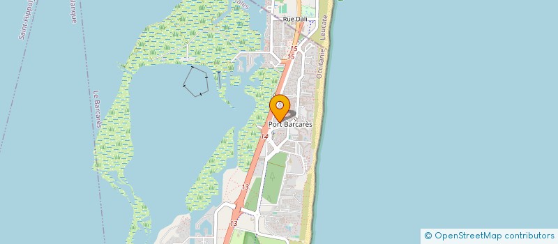 localisation de l'entreprise LD LOCATIONS  LE BARCARES