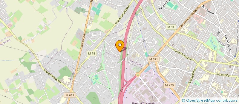 localisation de l'entreprise LD LOGISTIQUE à TOURCOING