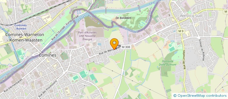 localisation de l'entreprise LD LOGISTIQUE à COMINES