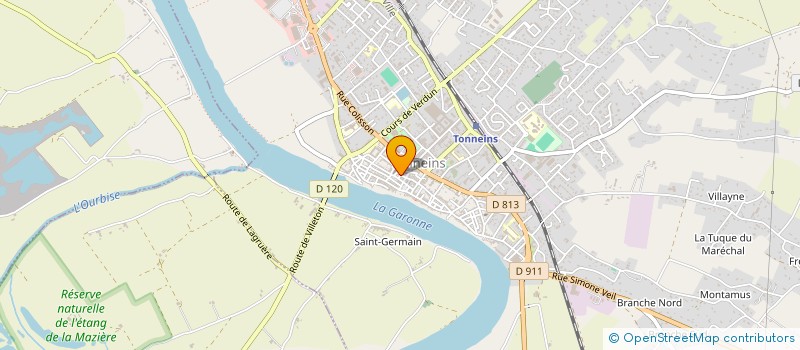 localisation de l'entreprise LD MARKETING  TONNEINS