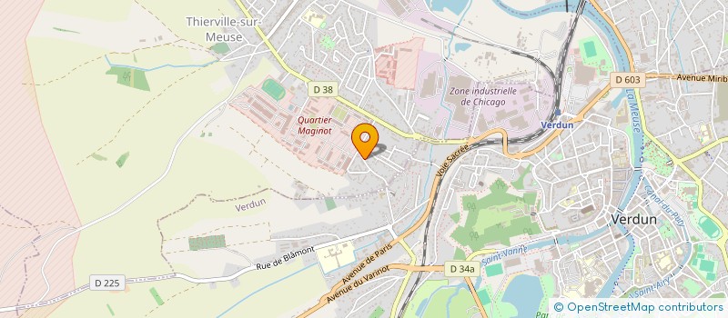 localisation de l'entreprise LD MENUISERIE à THIERVILLE-SUR-MEUSE