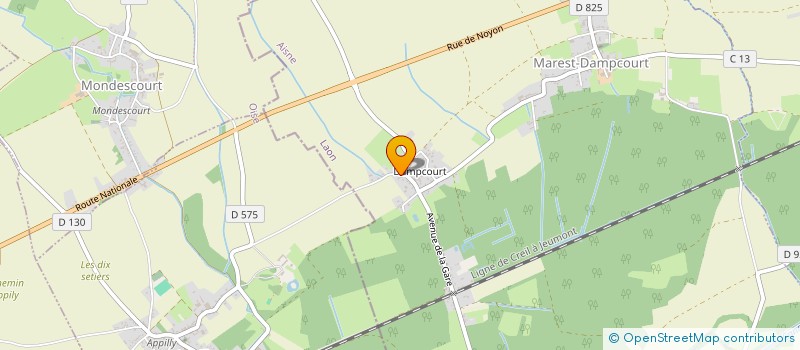 localisation de l'entreprise LD NETTOYAGE  MAREST-DAMPCOURT