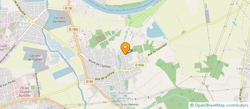 localisation de l'entreprise LD PACKAGING  SAINT-ROMAIN-DE-JALIONAS