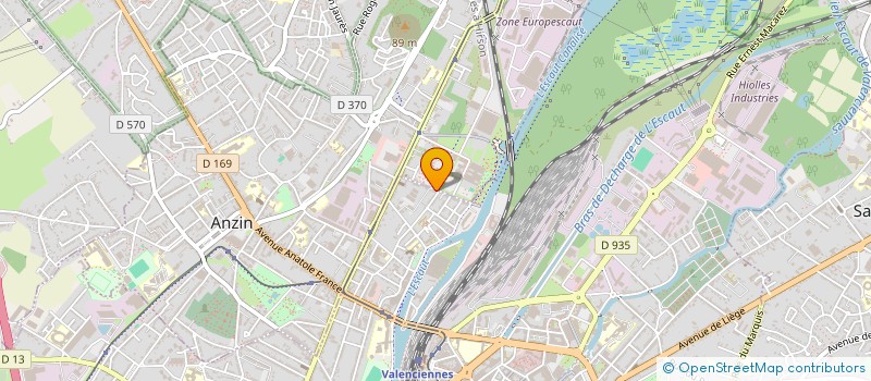 localisation de l'entreprise LD PRO à VALENCIENNES